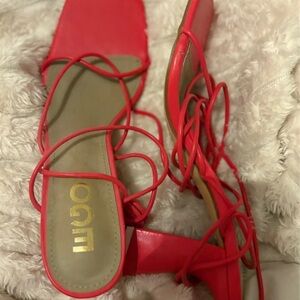 EGO Red Strappy Women's Sandals